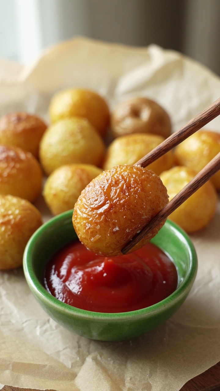 Knusprige Babykartoffeln aus der Heißluftfritteuse