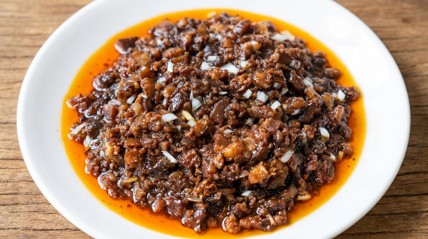 Klassische Shiitake-Schweinebauch-Soße