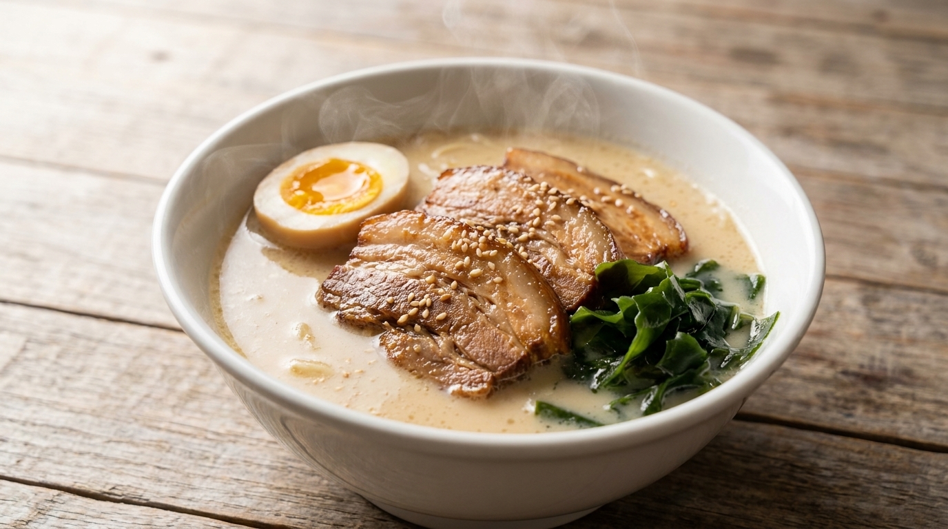 Klassisches Chashu Schweineknochen-Ramen