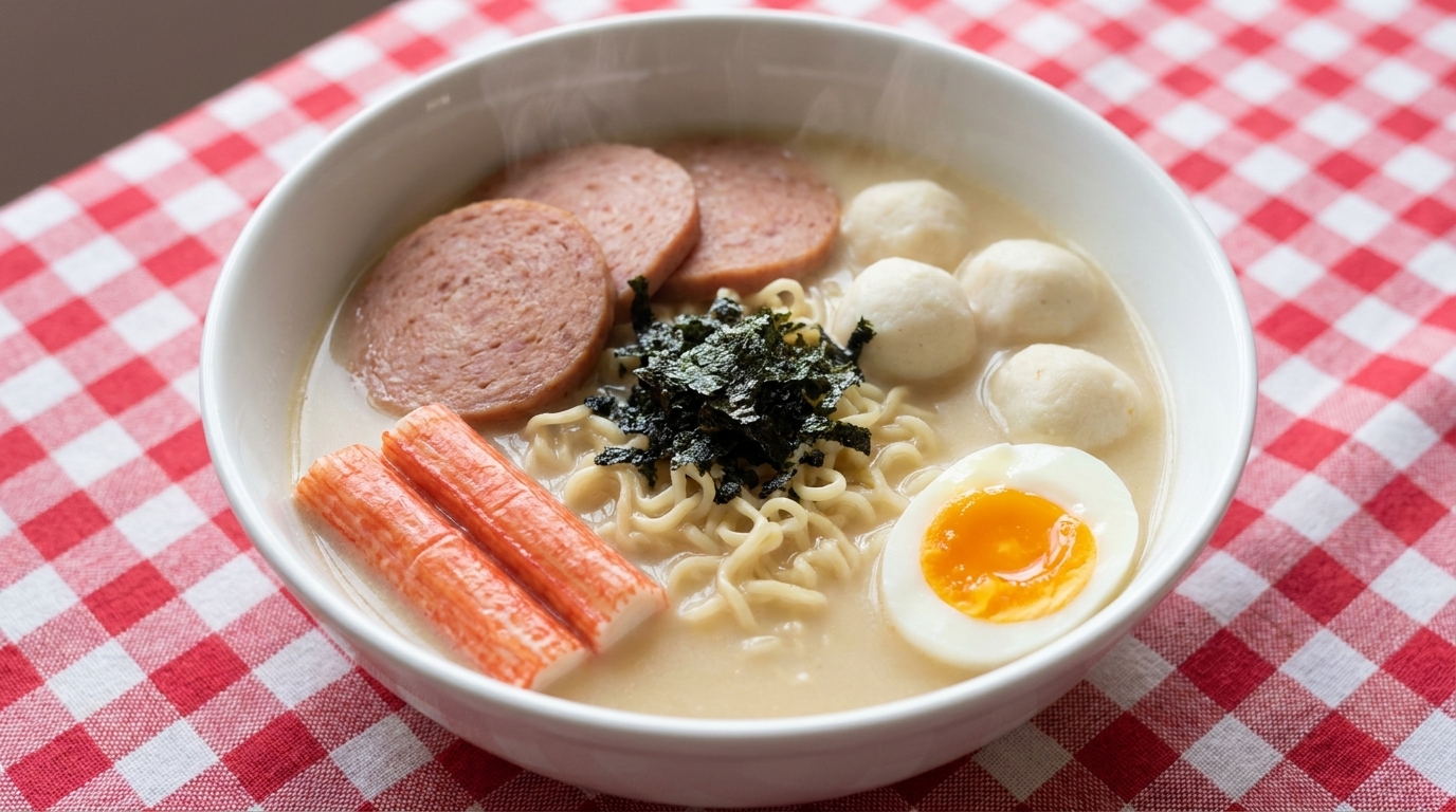 10-Minuten Tonkotsu-Style Ramen Hack