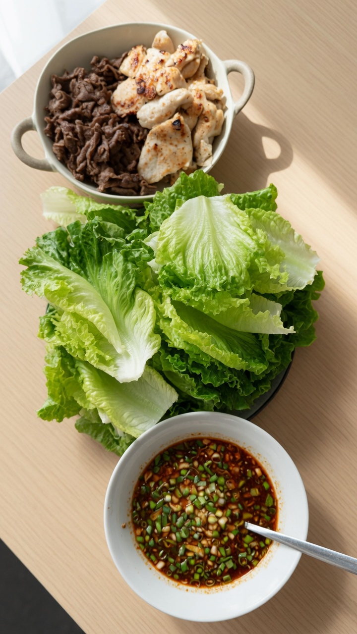 Fettarme koreanische Grillplatte