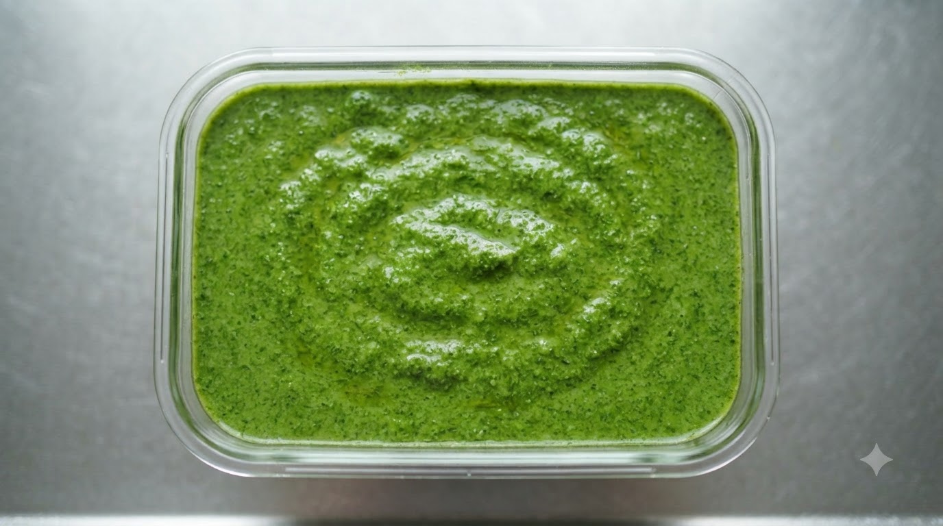Hausgemachte Frische Basilikum Pesto Sauce