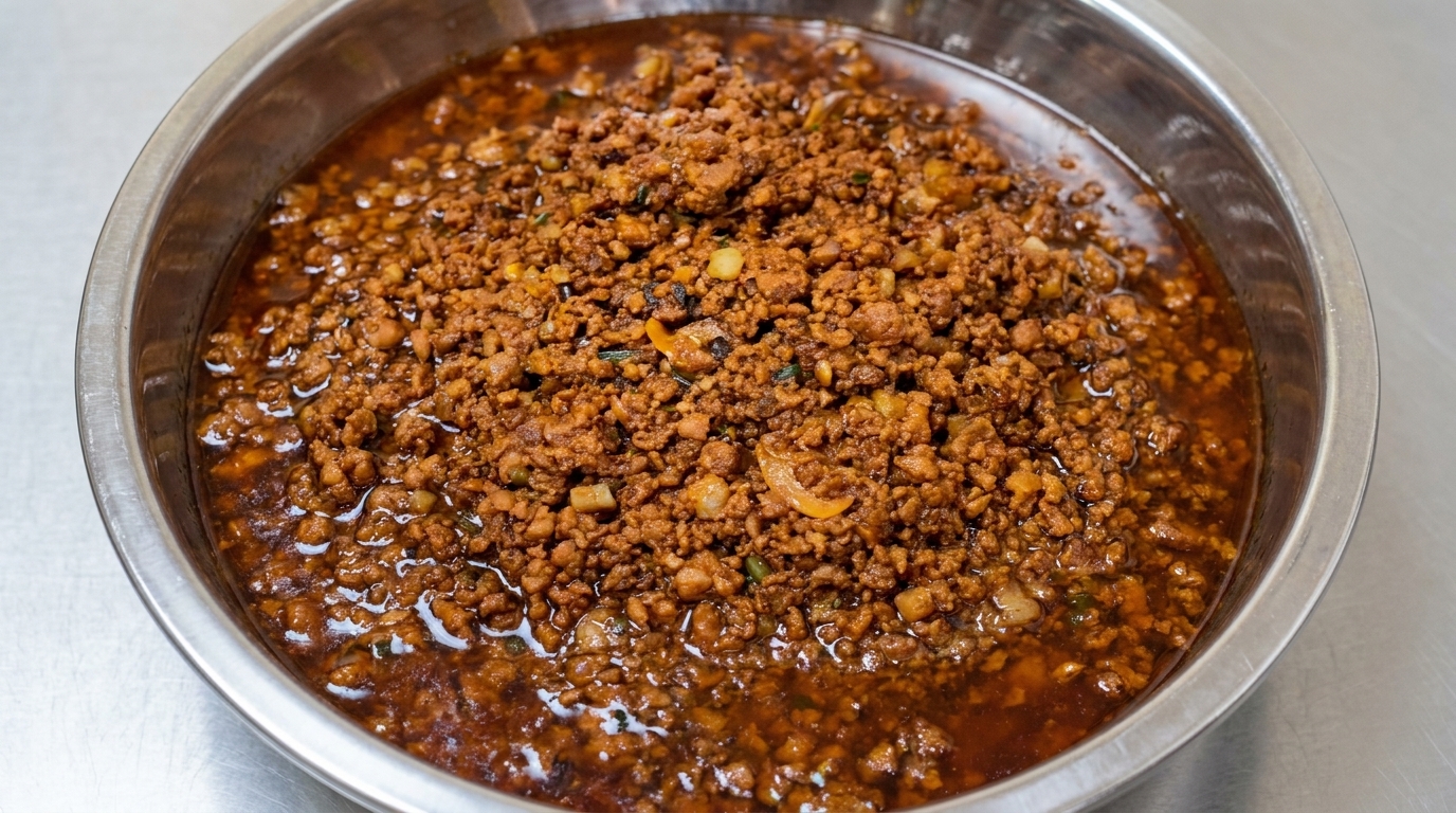 Authentische chinesische gebratene Fleischsauce Zha Jiang