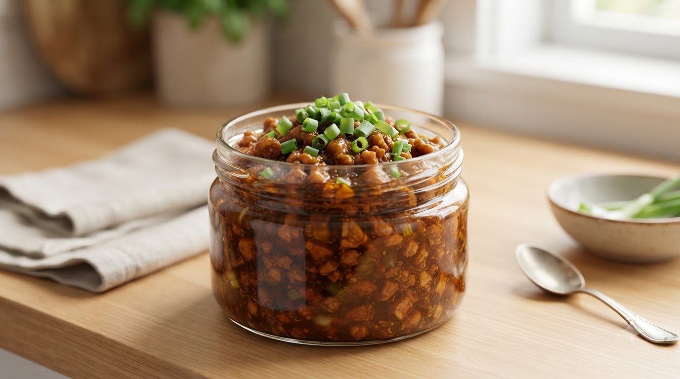 Klassisches Zha Jiang mit Schweinefleisch (Chinesische Hackfleischsauce)