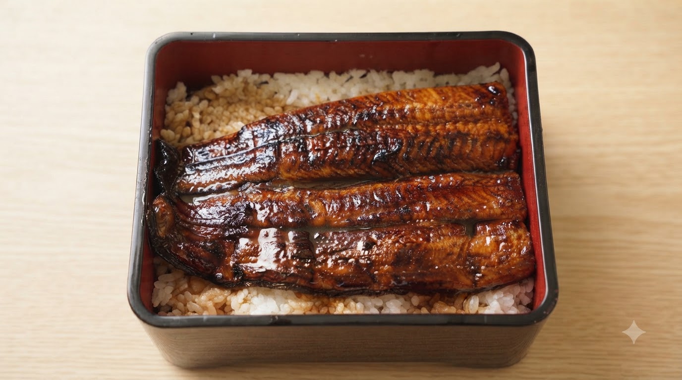 Unagi Don (Japanische Kabayaki Aal-Reisbowl)