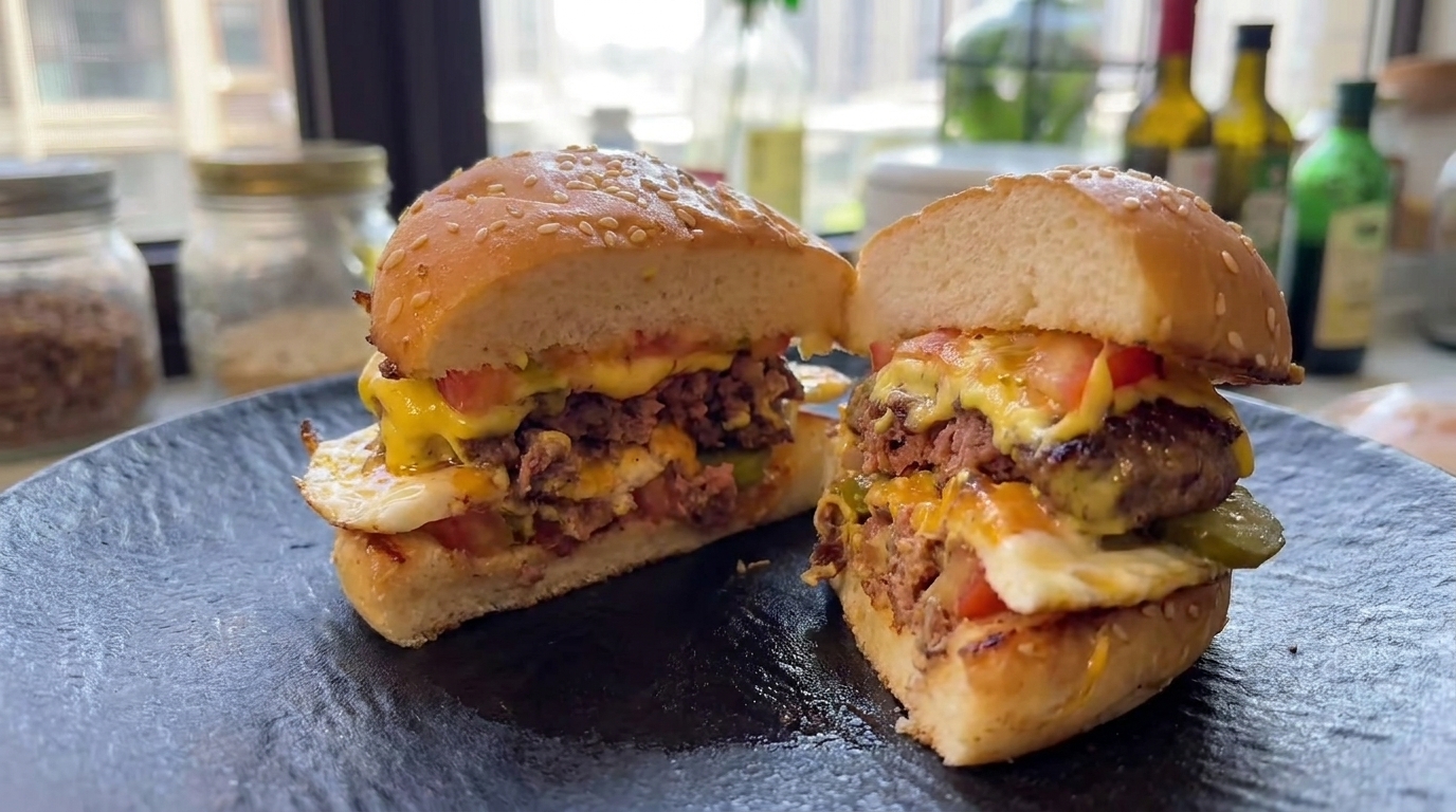 Hausgemachter Mini-Angus-Beef-Burger