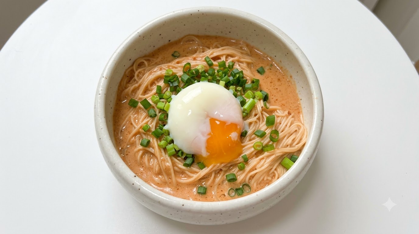 Würzige Japanische Somen-Nudeln mit Sesam