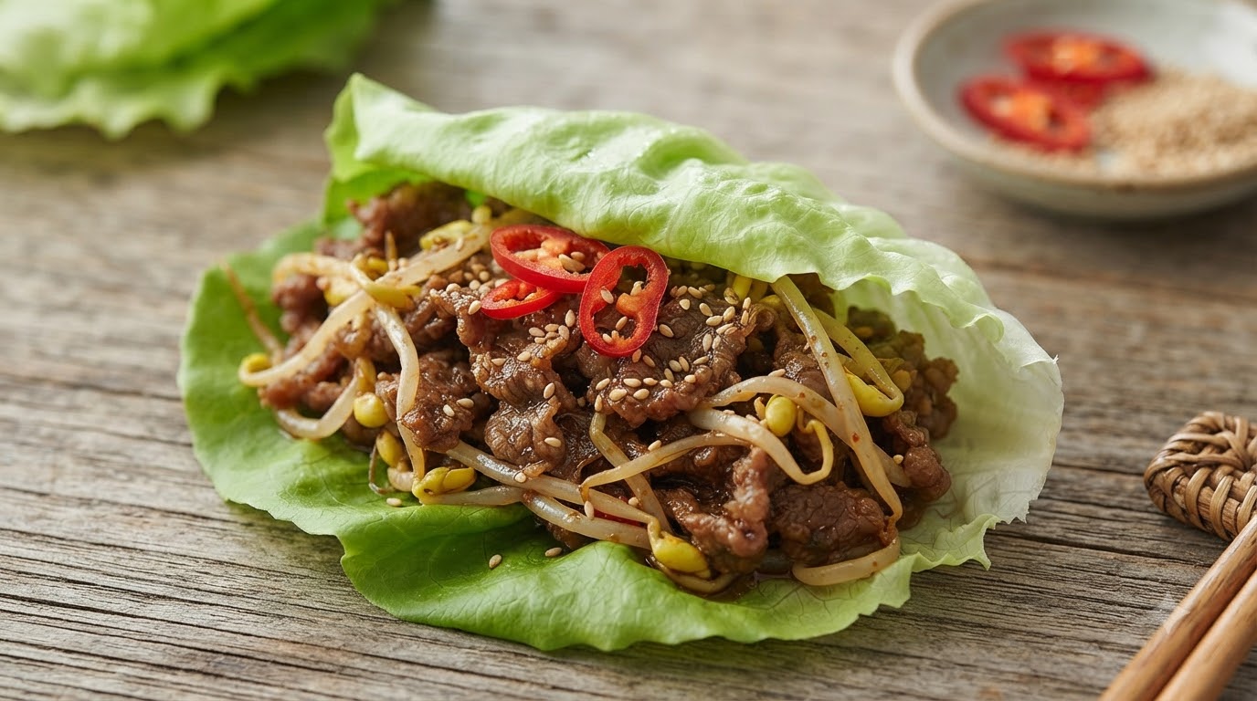 Koreanischer Bohnensprossen-Bulgogi (Kongbul)