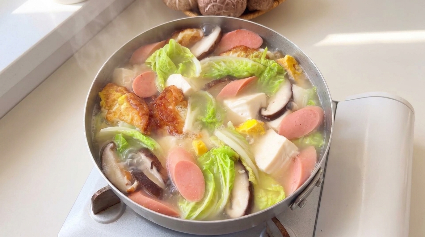 Drei-Frische-Suppe (San Xian Tang)