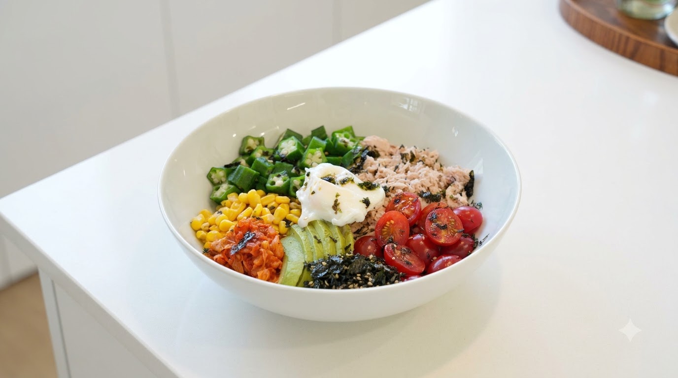 Gesunde Thunfisch Poke Bowl mit Quinoa-Reis