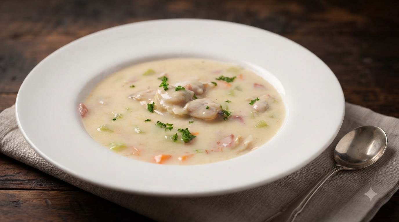 Klassische New England Clam Chowder