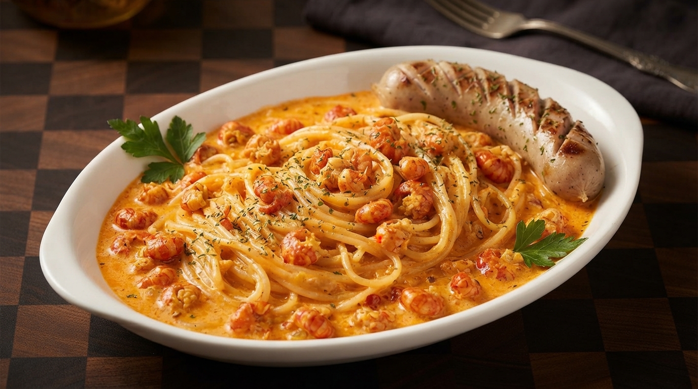 Würzige Cremige Flusskrebspasta