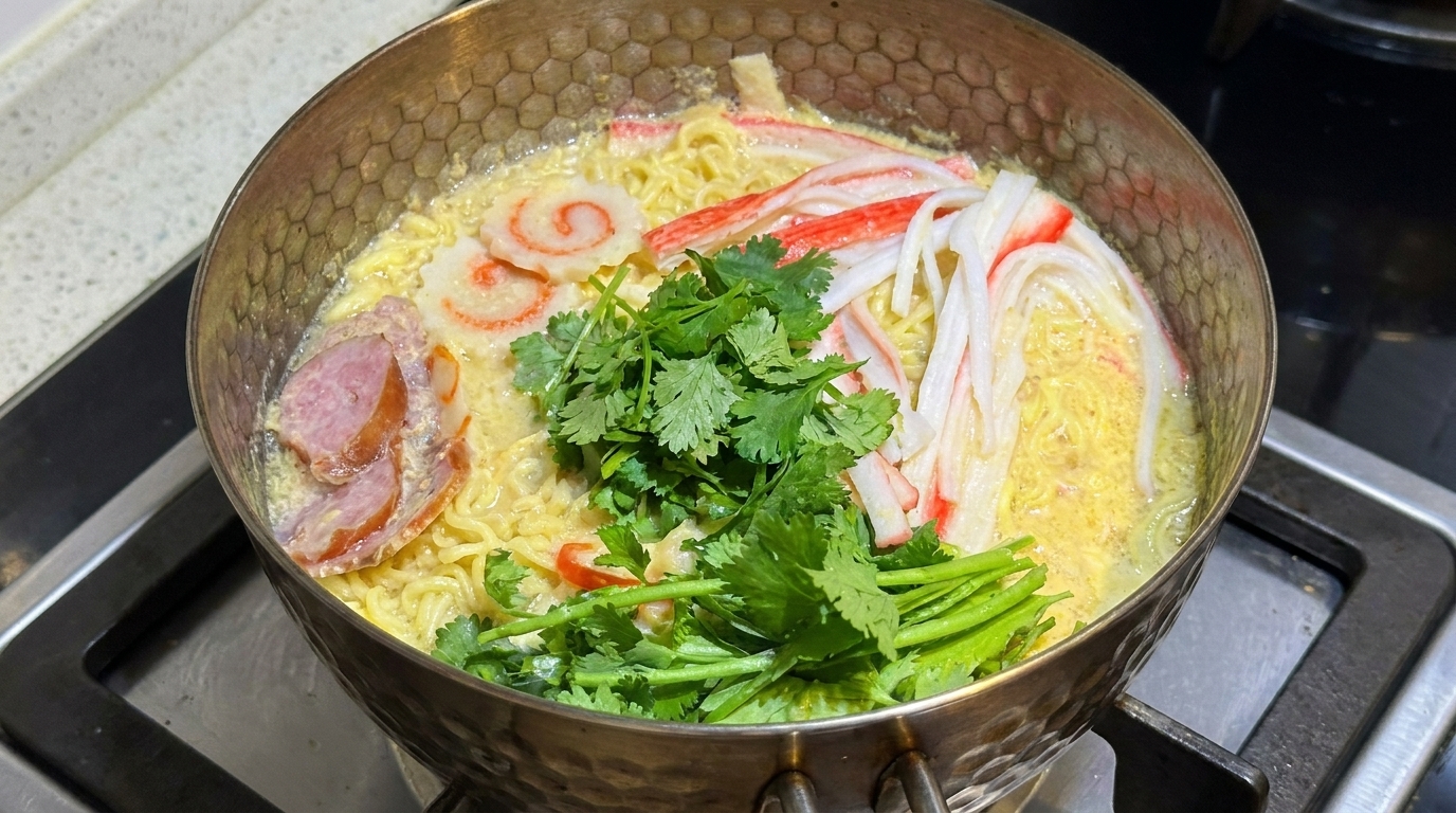 Cremiges Tonkotsu Instant Ramen Hack