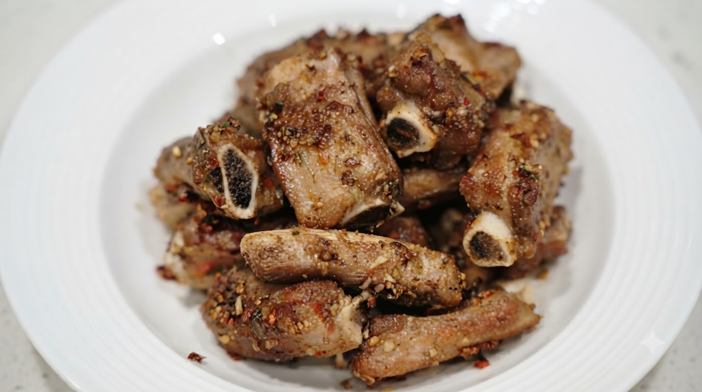 Knusprige Knoblauch-Kreuzkümmel-Rippchen