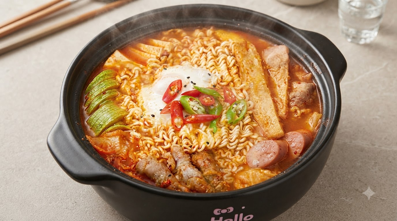 Ultimativer Koreanischer Armeeeintopf (Budae Jjigae)